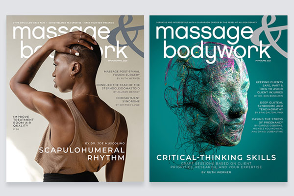 Massage & Bodywork magazine covers