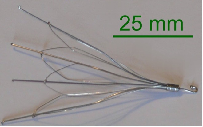 An inferior vena cava filter