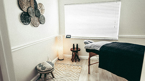 Image of a massage treatment room.